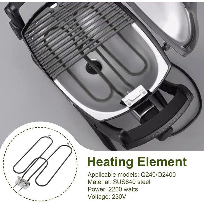 Ersatz-Heizelement für Elektrogrill Q240 & Q2400 - bis zu 47,5% Rabatt