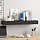 Schwebendes Wandregal mit Schublade 80x25x8 cm - Schwarz - bis zu 58,8% Rabatt