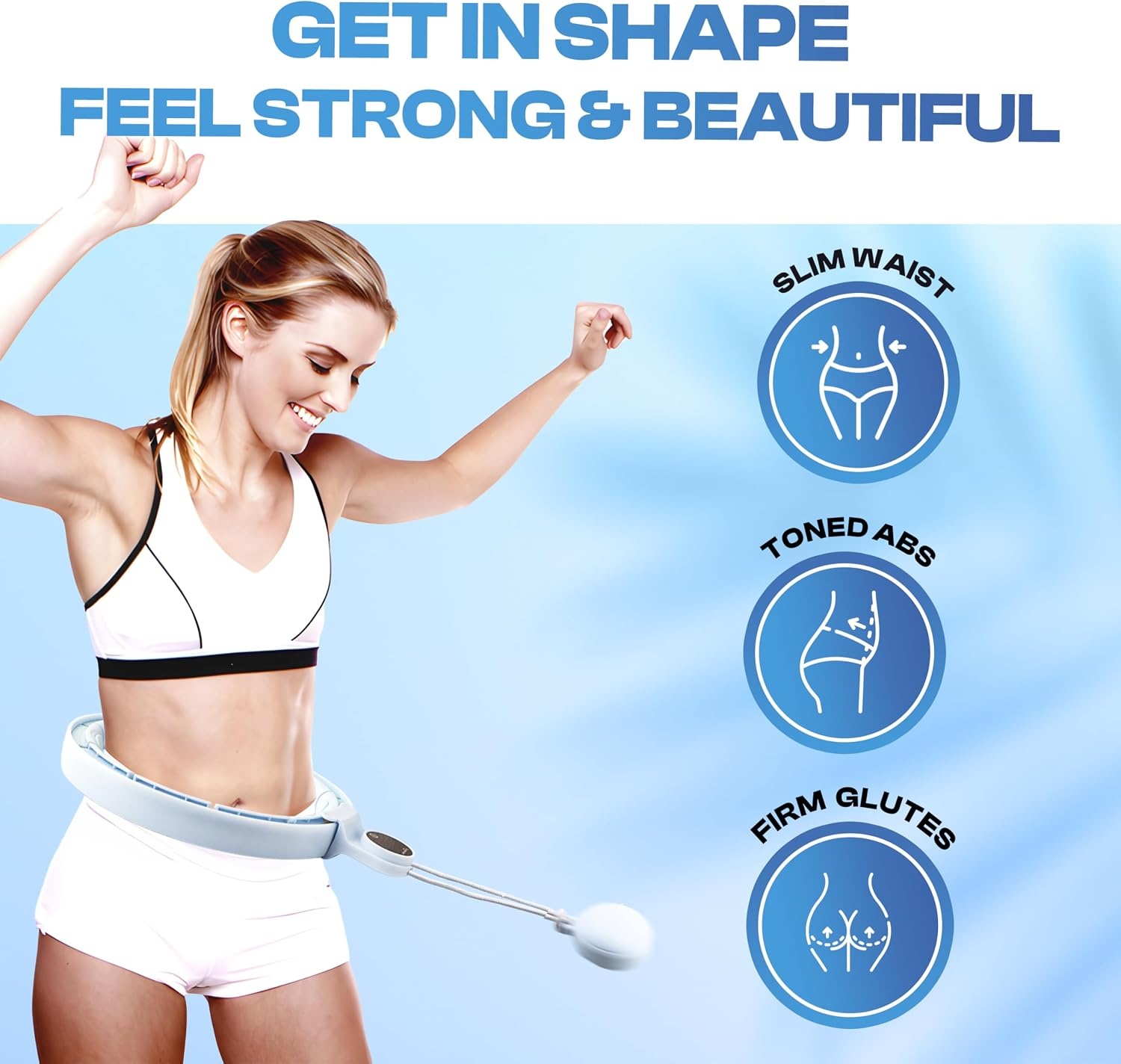 Smart Hula Hoop mit Zähler - bis zu 73,1% Rabatt - Verstellbar & Effektiv