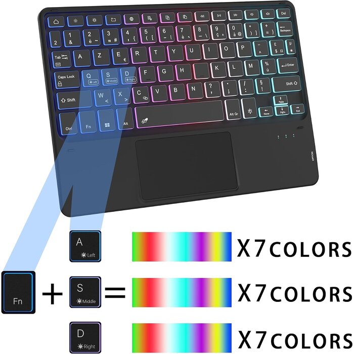 Tastatur-Hülle für Lenovo Tab M11 - Mit Trackpad & Licht - Bis zu 27,2% Rabatt