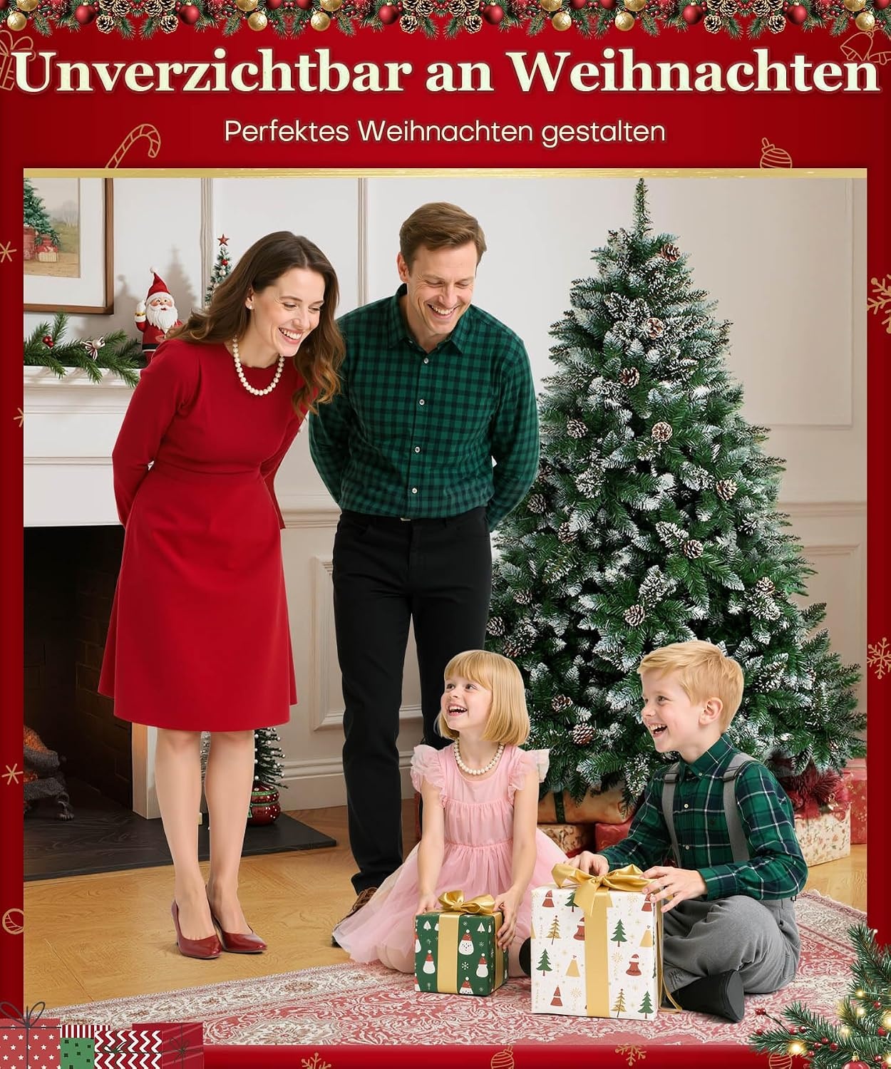 Weihnachtsbaum 180 cm mit Schnee-Effekt - jetzt bis zu 69,2 % günstiger!