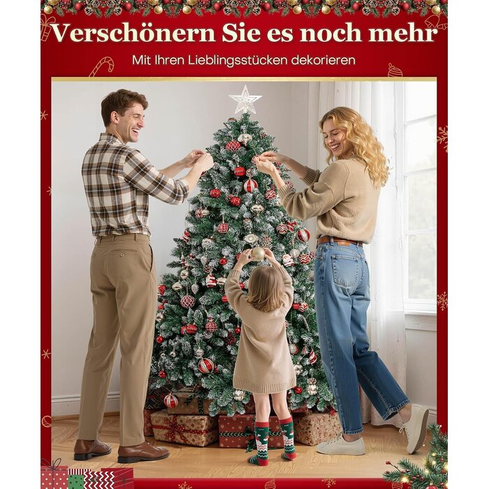 Weihnachtsbaum 180 cm mit Schnee-Effekt - jetzt bis zu 69,2 % günstiger!