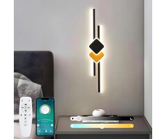 Moderne LED-Wandleuchte 65 cm, Dimmbar, App-Steuerung - jetzt bis zu 72% Rabatt