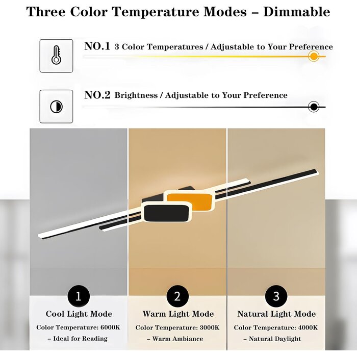 Moderne LED-Wandleuchte, 65 cm, dimmbar mit App - bis zu 66 % Rabatt