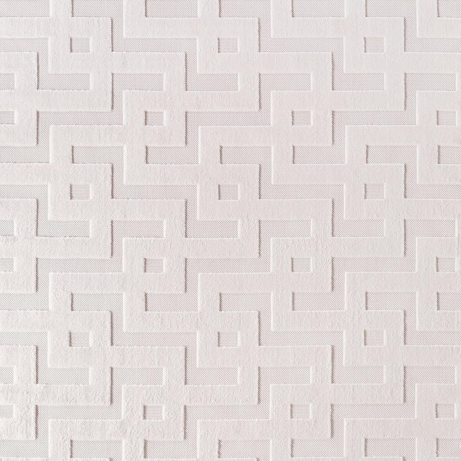 Wetterfester Labyrinth-Teppich Creme 120x170cm - bis zu 65,4% Rabatt