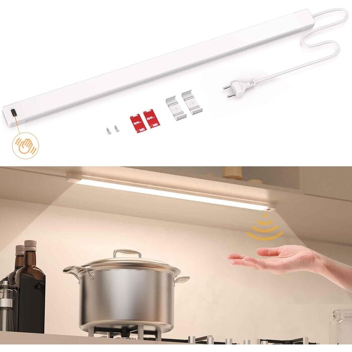 LED-Unterbauleuchten 60cm 2er-Set mit Gestensteuerung - bis zu 67,9% Rabatt