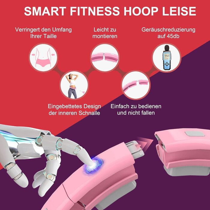 Smart Fitness Hula Hoop mit Massage - Jetzt bis zu 65,4% Rabatt sparen