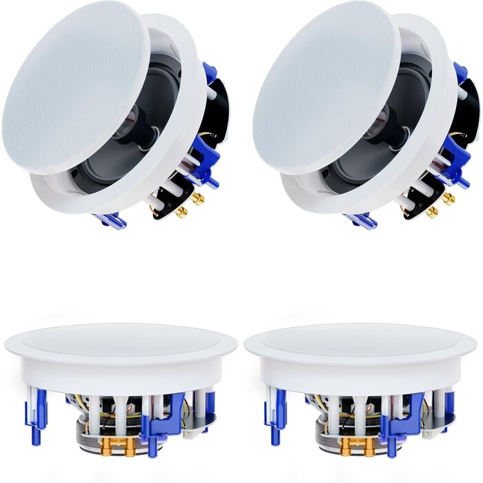 4x Deckenlautsprecher-Set 600W Bluetooth - Jetzt bis zu 65,4% günstiger
