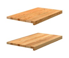 Vidaxl 2er Set Fensterbänke aus massivem Eichenholz 70x40 cm - bis zu 69,5% Rabatt