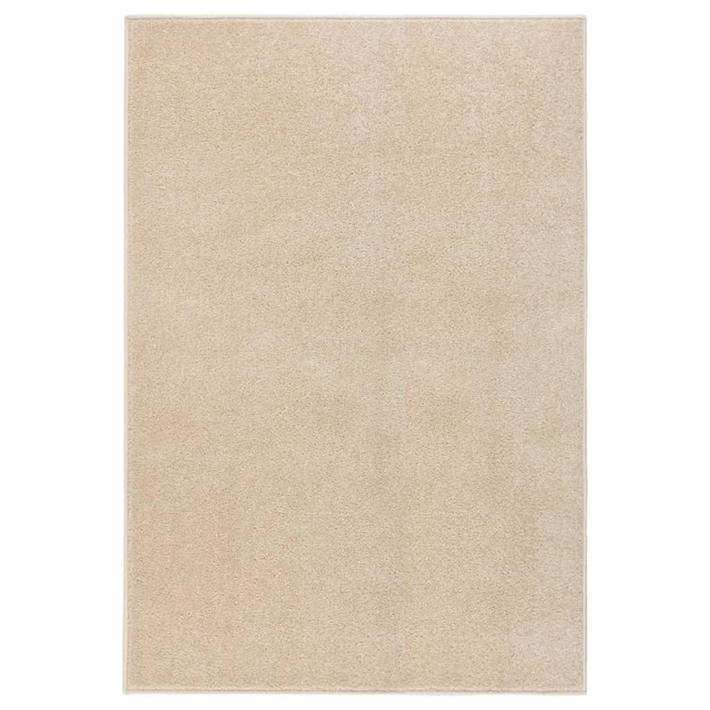 Kurzflor-Teppich Beige 160x230cm | Bis zu 69,5% Rabatt