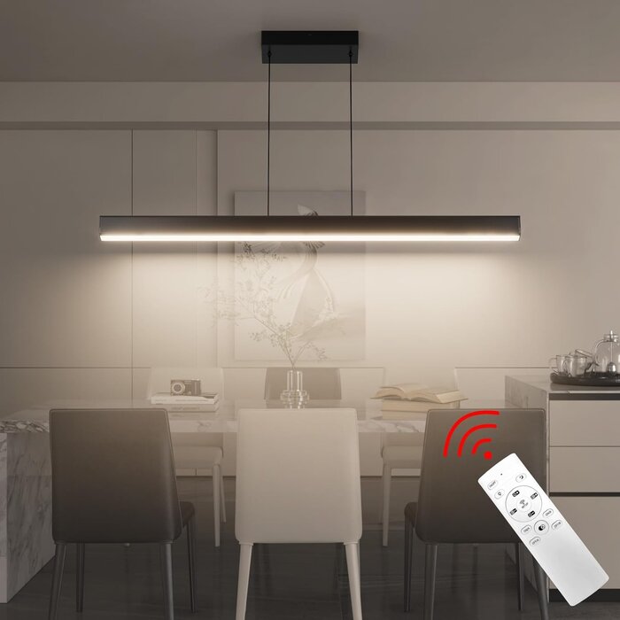 Lineare LED-Pendelleuchte Schwarz 102 cm - Dimmbar - bis zu 64% Rabatt