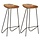 Barhocker 2er Set Akazie & Stahl - Industrial Look - bis zu 67,9% Rabatt