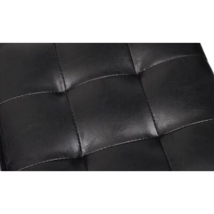 2er Set Würfelhocker, Kunstleder, Schwarz, 30x30x30 cm - bis zu 66,3% reduziert