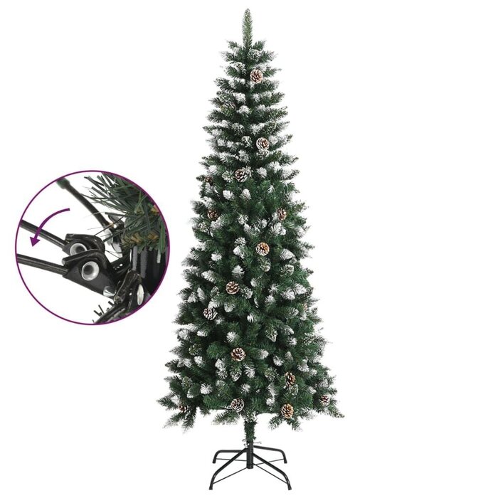 Weihnachtsbaum 210 cm mit Schnee & Tannenzapfen - bis zu 62 % Rabatt