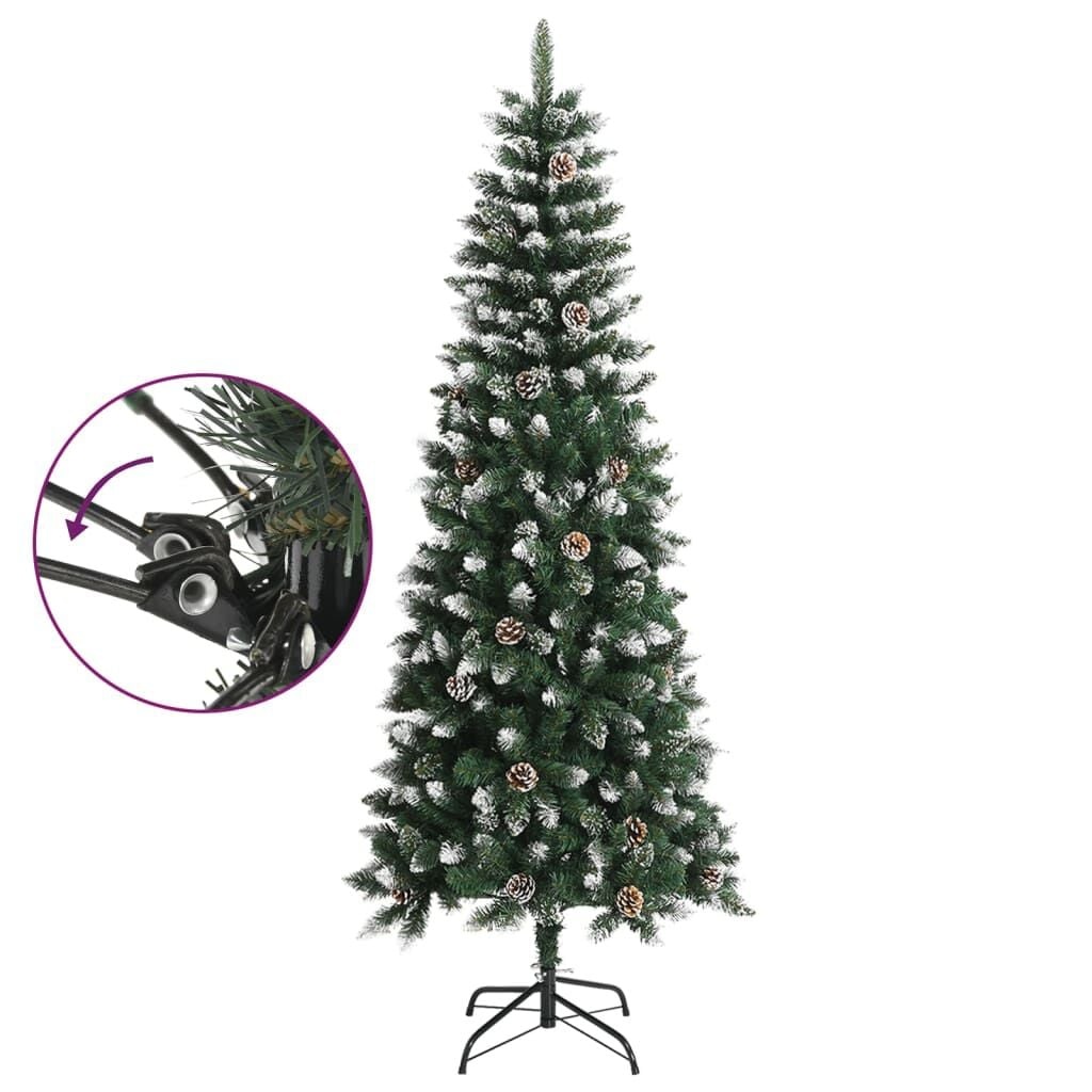 Weihnachtsbaum 210 cm mit Schnee & Tannenzapfen - bis zu 62 % Rabatt
