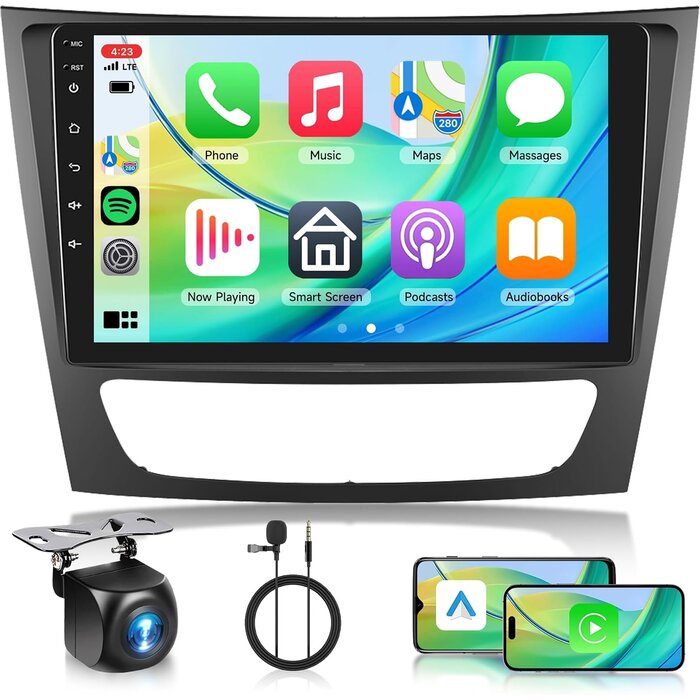 Android Autoradio für Mercedes - 9 Zoll HD Touch, Apple CarPlay, bis zu 61,8 %
