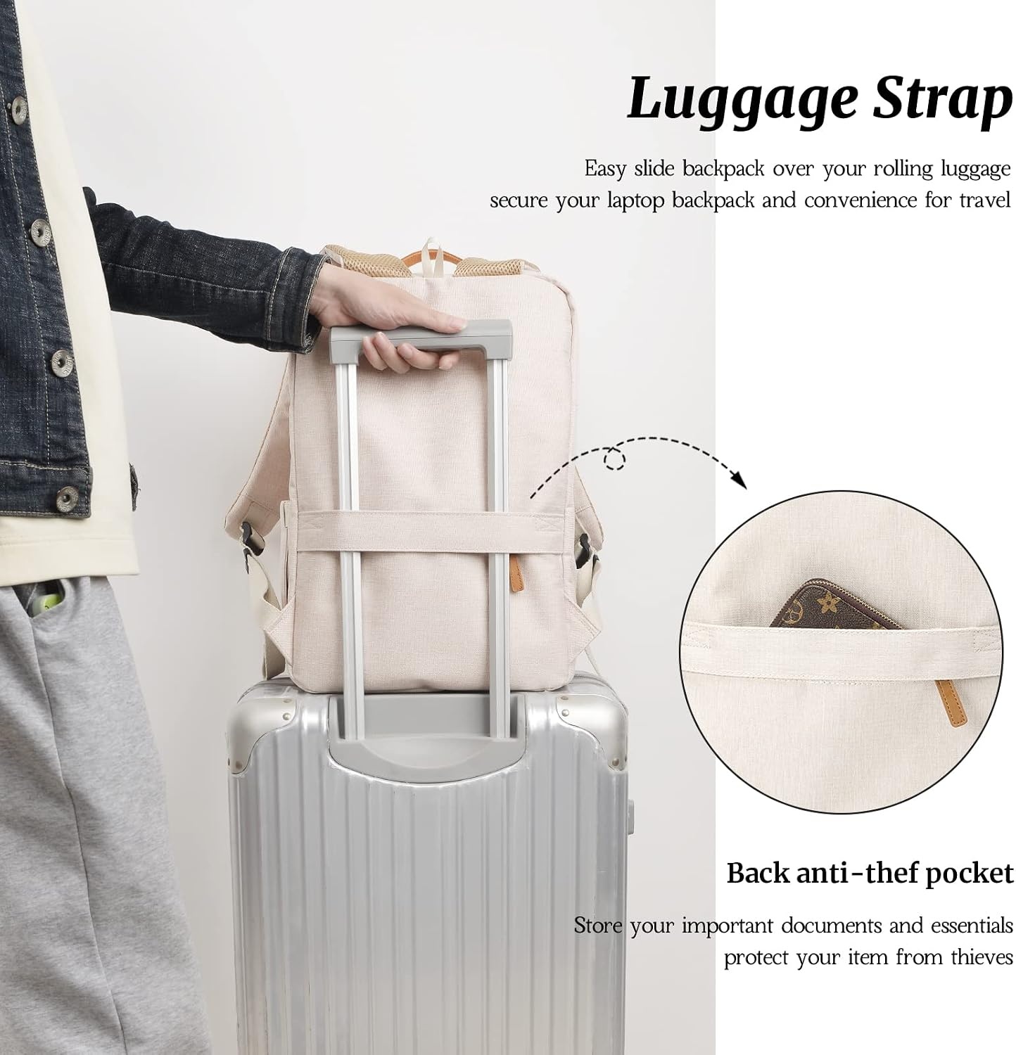Stilvoller Laptop-Rucksack 15,6 Zoll, wasserdicht - bis zu 65,9% Rabatt