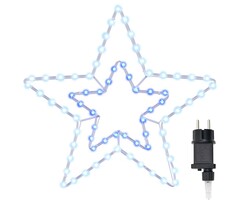 Vidaxl LED-Weihnachtsstern aus Eisen, 51,5x50 cm, Kaltweiß - jetzt bis zu 67% sparen