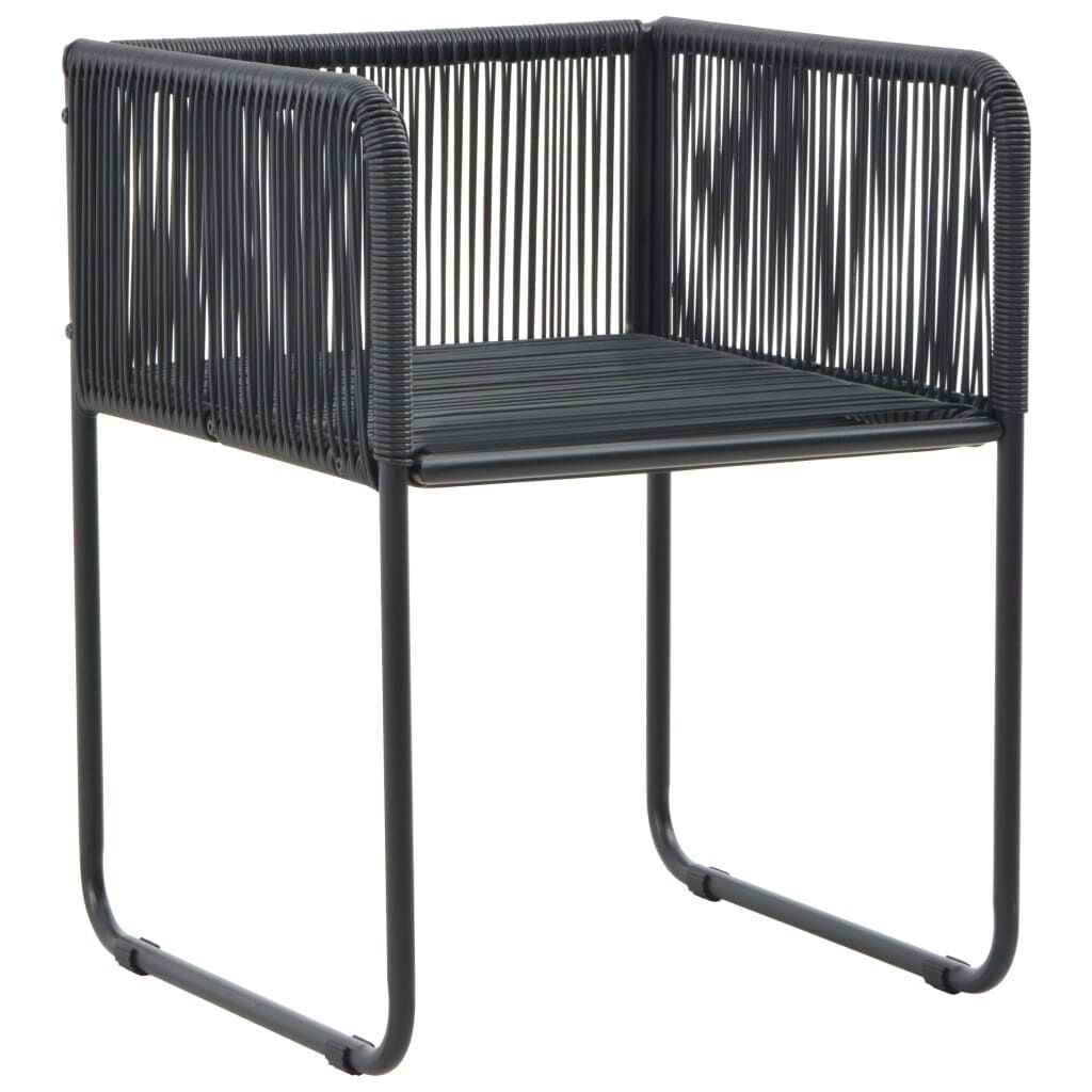 4er Set Gartenstühle mit Kissen Schwarz - Bis zu 64,5% Rabatt