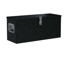 Vidaxl Robuste Aluminiumbox 80x30x35 cm - Schwarz - Outlet bis zu 68% reduziert