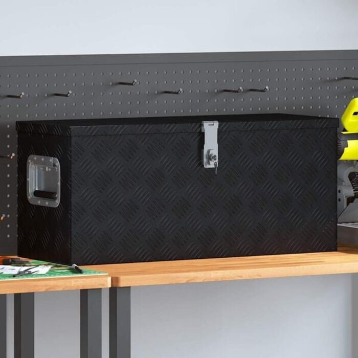 Robuste Aluminiumbox 80x30x35 cm - Schwarz - Outlet bis zu 64,4% Rabatt