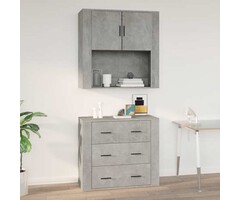 Vidaxl Moderner Wandschrank Betongrau 80x33x80 cm - Jetzt bis zu 83% sparen!