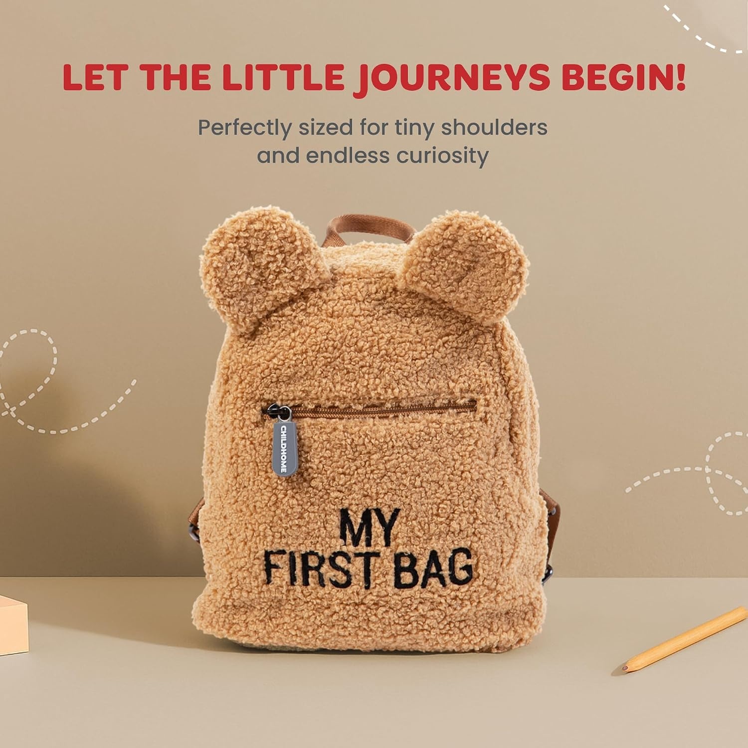 Kinderrucksack Teddy Beige - Jetzt bis zu 58% Rabatt sichern!