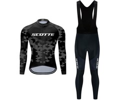 Herren Radtrikot-Set Langarm mit Gelpolster - bis zu 63% sparen!