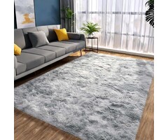 Flauschiger Hochflor Teppich 80x160 cm Hellgrau - bis zu 65% Rabatt