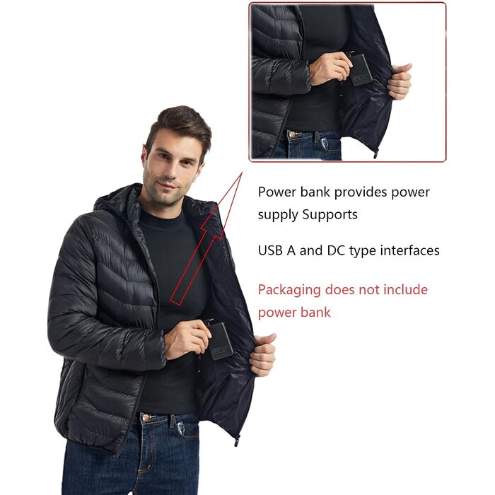 Beheizbare Unisex-Jacke mit 23 Heizelementen - bis zu 58.6% Rabatt