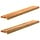 2er-Set Fensterbänke Eiche 110x15x2 cm - massiv & natürlich - bis zu 59,4% sparen
