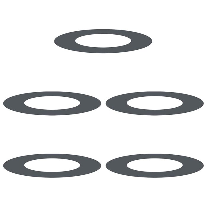 Vidaxl 5-teiliges Baumring-Set Stahl Anthrazit Ø 40/70 cm - jetzt bis zu 77% günstiger
