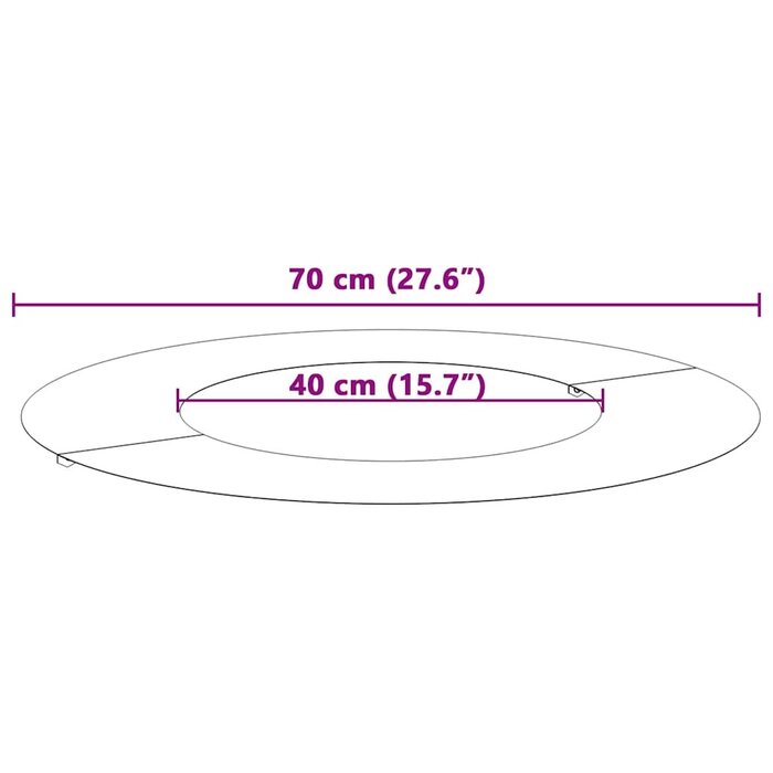 Vidaxl 5-teiliges Baumring-Set Stahl Anthrazit Ø 40/70 cm - jetzt bis zu 77% günstiger