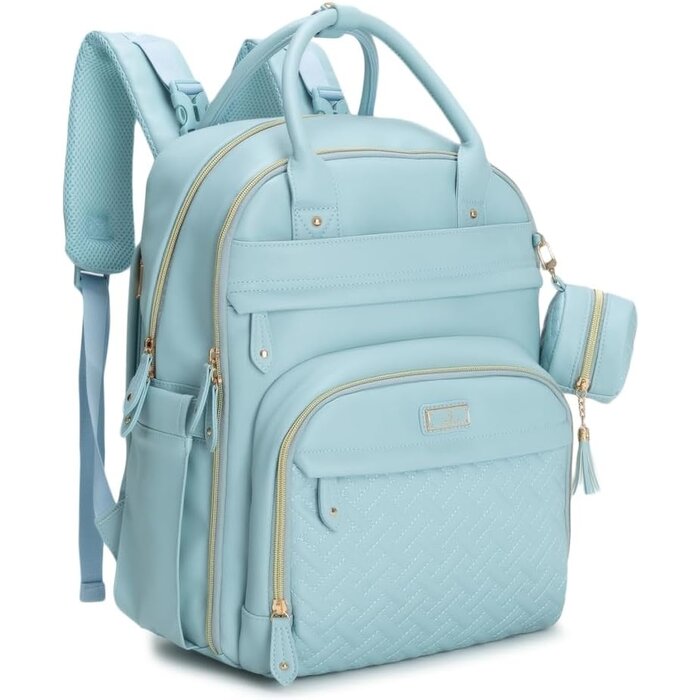 Wickelrucksack Puderblau - Multifunktional & wasserdicht - bis zu 78% Rabatt