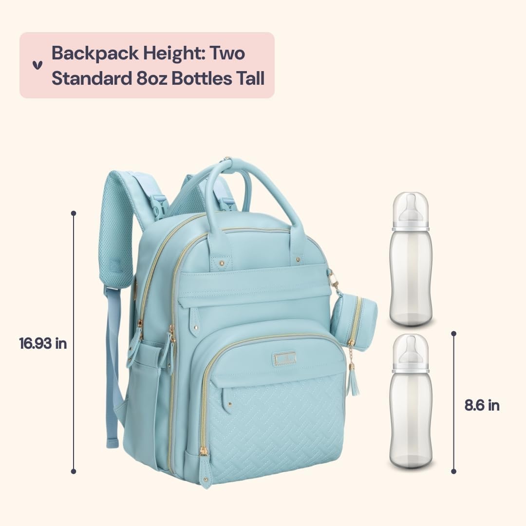 Wickelrucksack Puderblau - Multifunktional & wasserdicht - bis zu 78% Rabatt