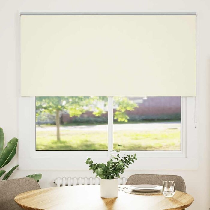 Verdunkelungs-Rollo 155 x 150 cm Cremeweiß - Sparen Sie bis zu 56,9 %