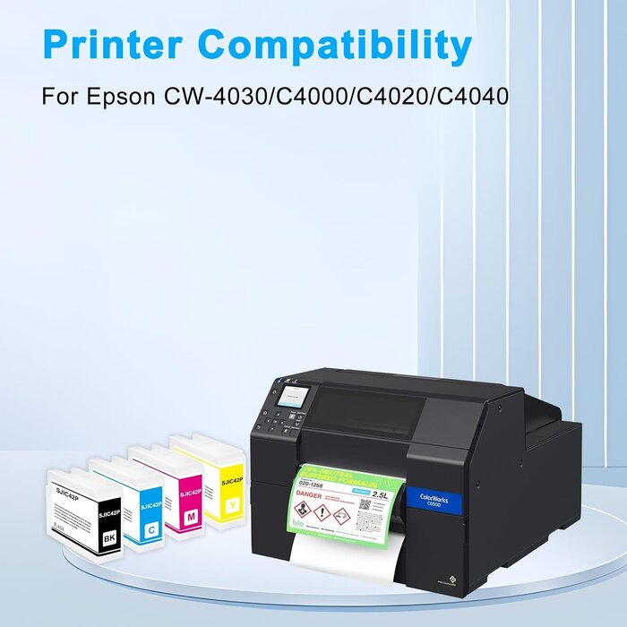 Tintenpatronen-Set für Epson ColorWorks C4000 Serie - Jetzt bis zu 57,1% sparen