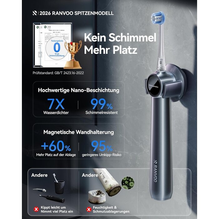 Innovative Schallzahnbürste mit BubbleJet - jetzt bis zu 78% sparen
