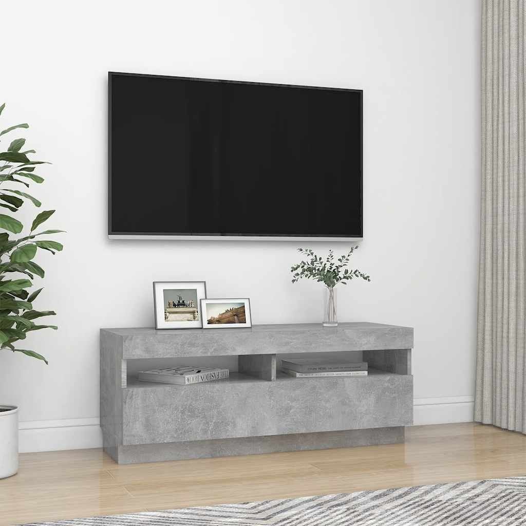 Modernes TV-Board mit LED-Beleuchtung - Betonoptik - bis zu 59% Rabatt