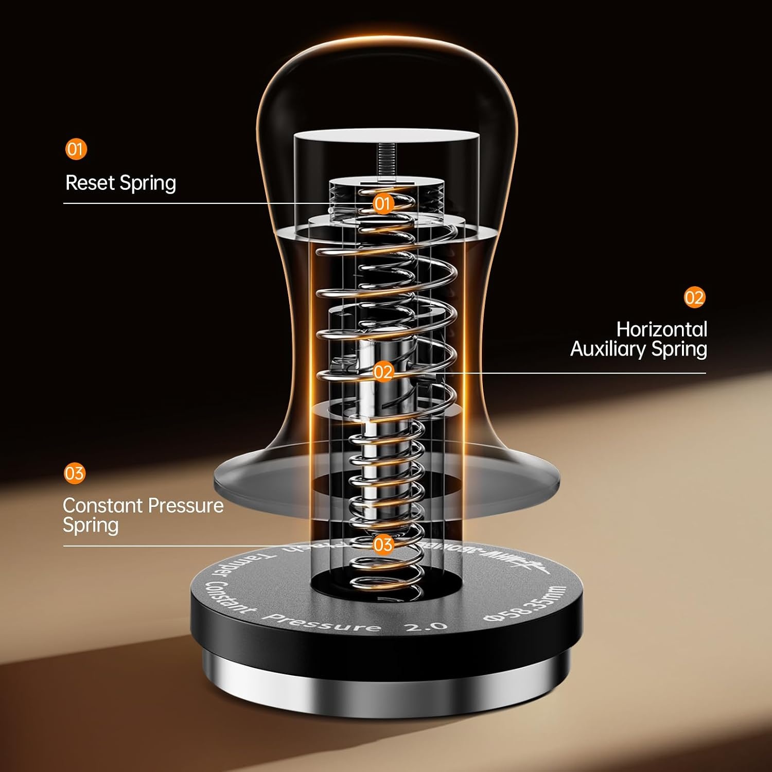 Präzisions-Espressotamper 54 mm mit Klick-Feedback - Sparen Sie bis zu 70%