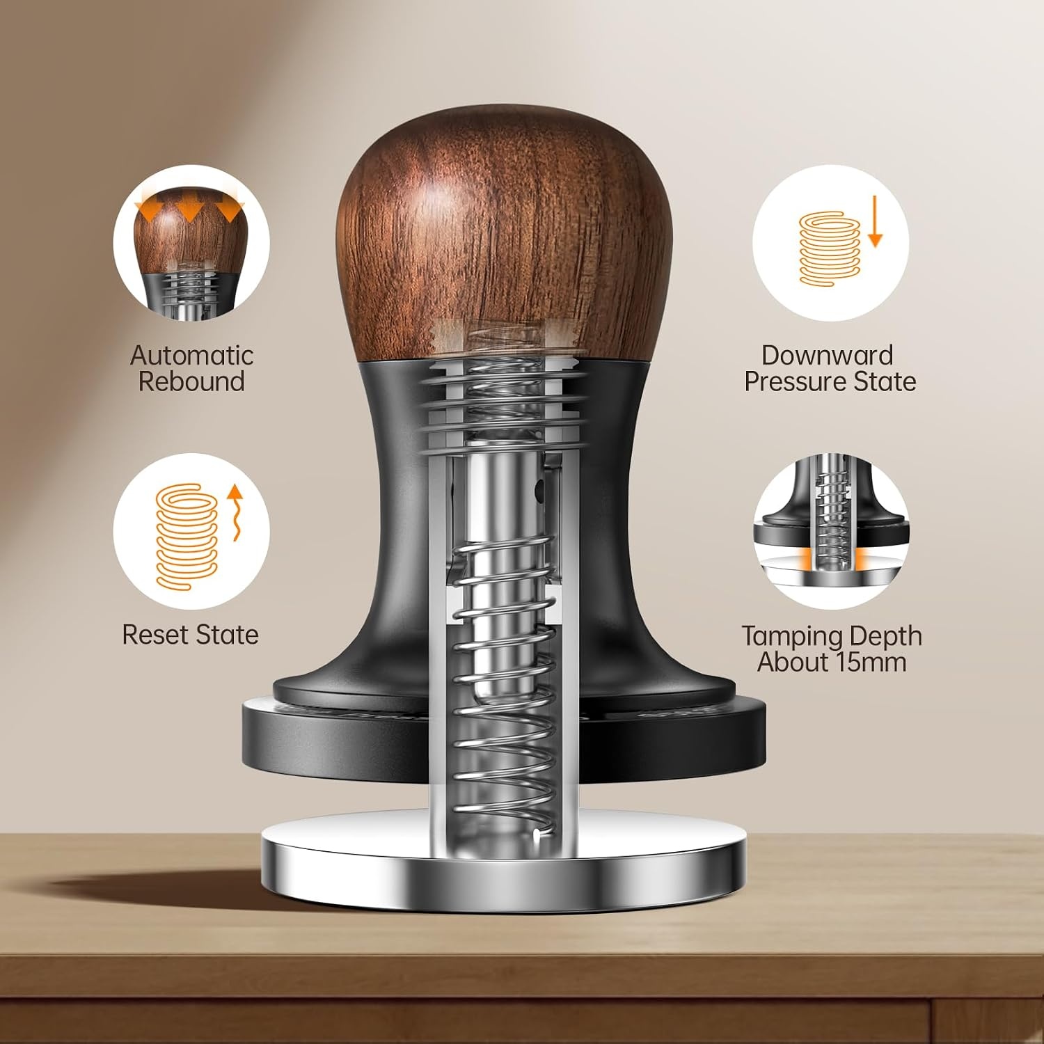 Präzisions-Espressotamper 54 mm mit Klick-Feedback - Sparen Sie bis zu 70%
