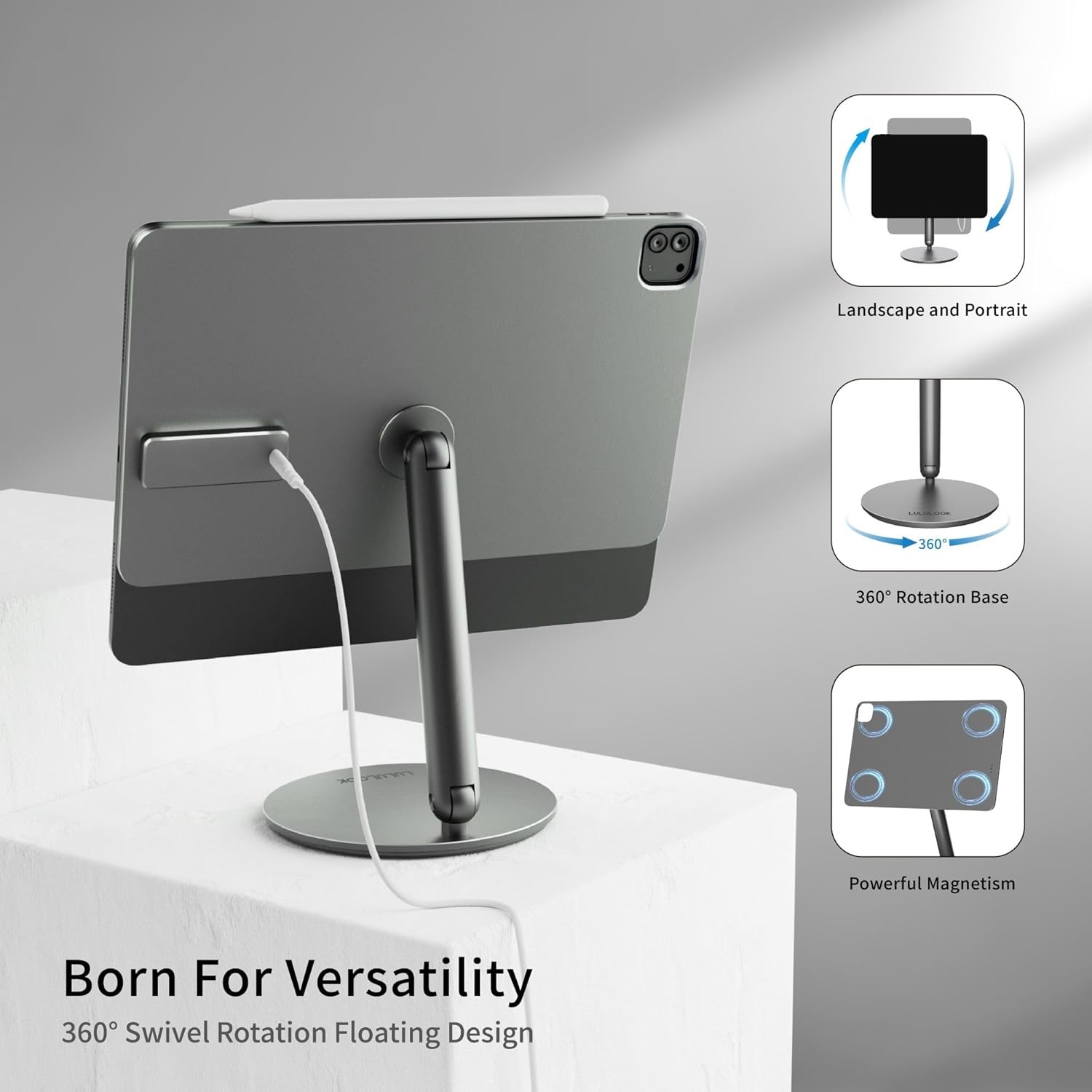 Magnetischer Ständer für iPad Pro 13" (2024) - 360° drehbar - bis zu 56,4% sparen
