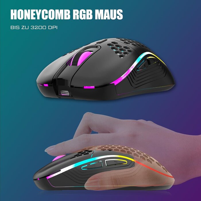 Redthunder Kabelloses 75% Gaming Tastatur & Maus Set - QWERTZ - bis zu 55,5% günstiger