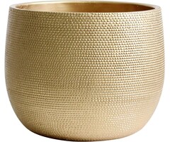Luxuriöser Keramik-Pflanztopf Barcelona Gold, 25 cm - Jetzt bis zu 62% sparen