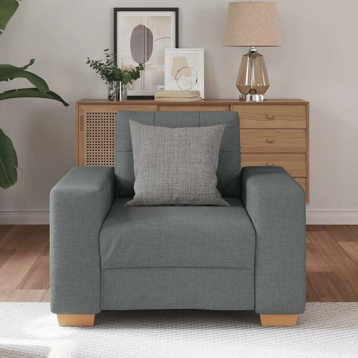 Vidaxl Moderner Sessel 60 cm Stoff Dunkelgrau - Outlet-Angebot mit bis zu 60% Rabatt