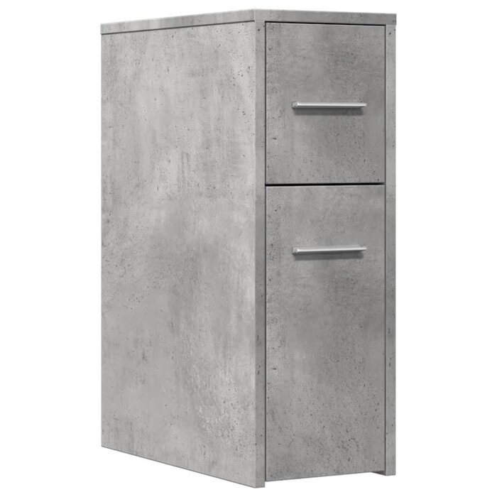 Vidaxl Schmaler Badschrank, Betonoptik, 22x44x61,5cm - bis zu 57,6% günstiger