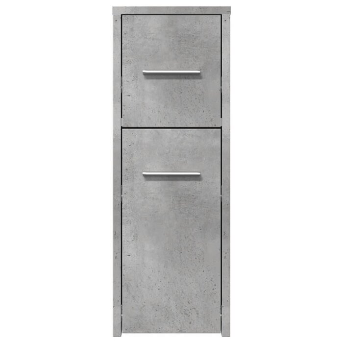 Vidaxl Schmaler Badschrank, Betonoptik, 22x44x61,5cm - bis zu 57,6% günstiger