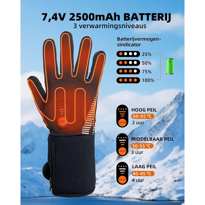 Beheizbare Handschuhe XS-S | Touchscreen-fähig | bis zu 76% Rabatt