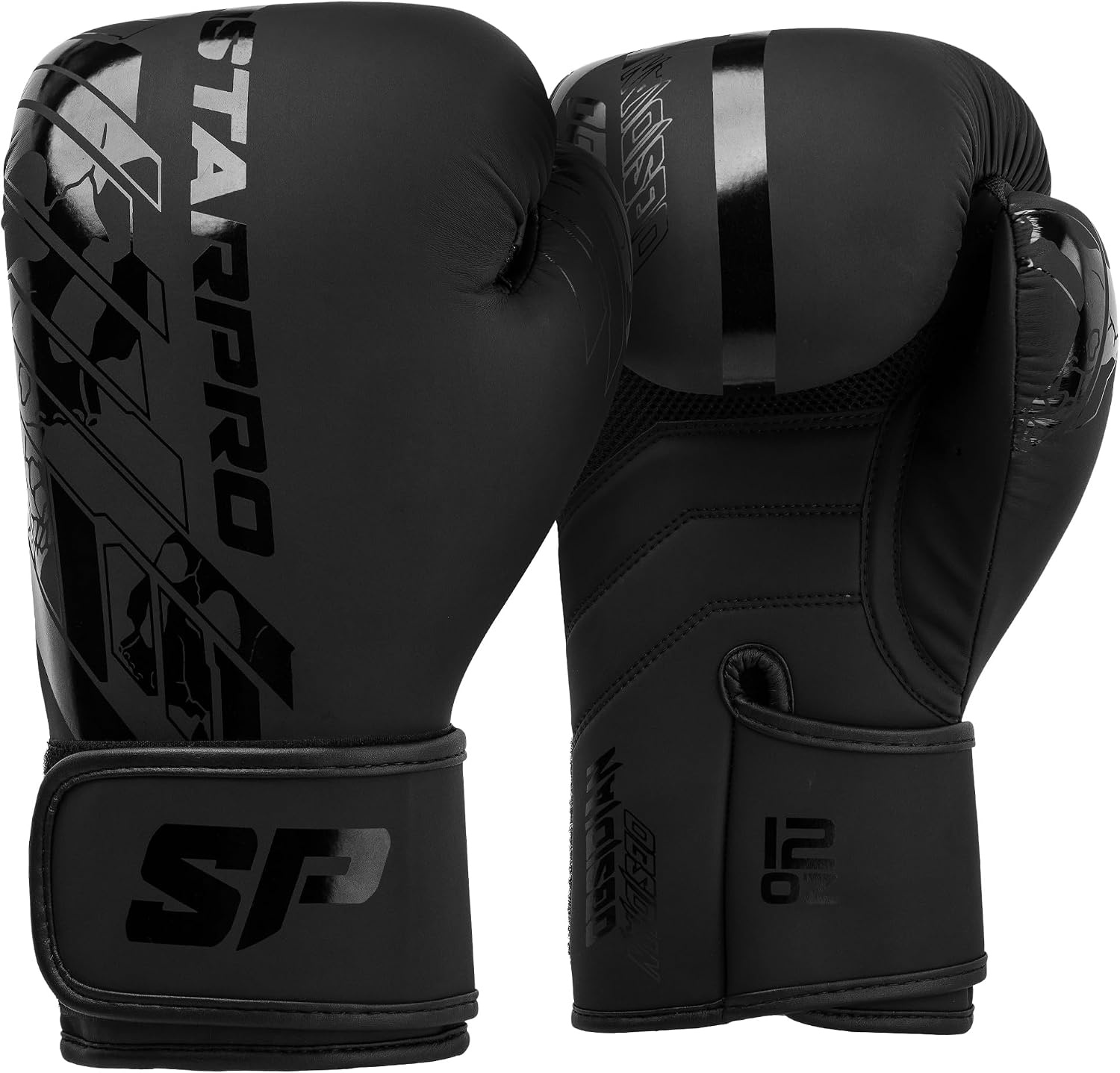 Profi-Boxhandschuhe 14 oz Mattschwarz - jetzt bis zu 72% günstiger