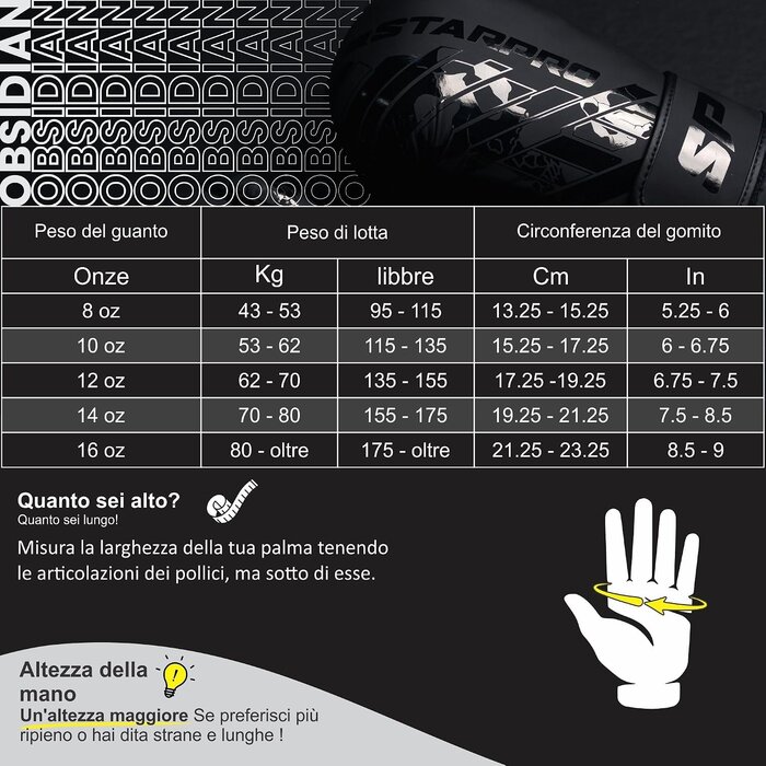 Profi-Boxhandschuhe 14 oz Mattschwarz - jetzt bis zu 72% günstiger